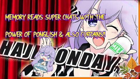 vtuber utakata memory Reads super chats with the power of Ponglish & also curtains