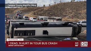 1 dead, 42 injured after tour bus crashes near Grand Canyon Skywalk