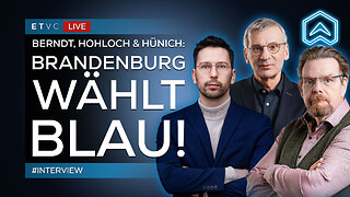 🟥 LIVE | BERNDT, HOHLOCH & HÜNICH: Knackt die AfD 30% in BRANDENBURG? | #INTERVIEW