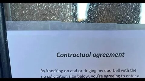 Grumpy Homeowner's 'No Soliciting' Contract: Quirky or Effective?