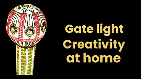 Gate pillar light decoration at home #led #gatelight #lighting #creative #decoration #handmade