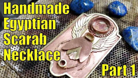 Making a Egyptian scarab necklace by hand - Part 1