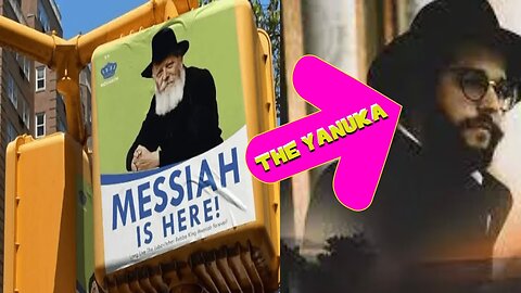 MESSIAH IS HERE????ADESIVI MESSI DA EBREI A NEW YORK NEGLI USA A GIUGNO 2022 SOSTENGONO CHE IL LORO MESSIA EBRAICO È QUI (IL LORO FALSO MESSIA The Yanuka Rav Shlomo Yehuda Ben David - Jiziahu Ben David)