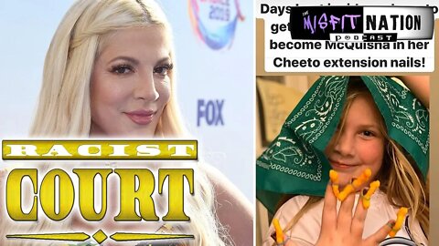 Tori Spelling's Daughter Dresses Up Like A Black Woman, Calls Herself "Mcquisha" | Racist Court