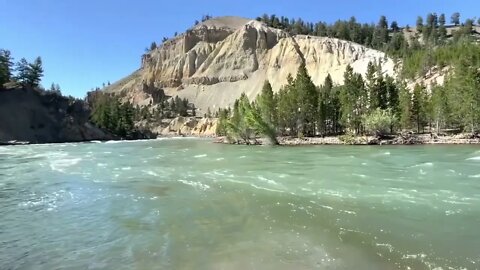 2 hours of flowing Yellowstone River water sounds