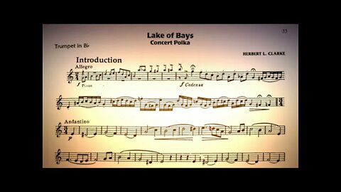 [TRUMPET SOLO] Herbert L. Clarke Solos - Lake of Bays