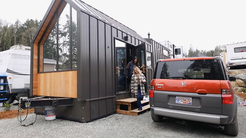 Ashleigh & Elyse's Custom Built, A-Frame-Inspired Tiny Home