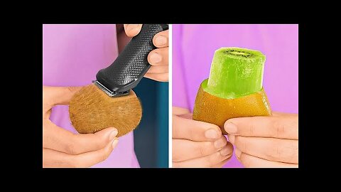 SMART WAYS TO CUT & PEEL FRUITS 🥝 KITCHEN HACKS