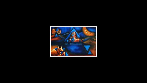 Abstract Adiyogi Painting