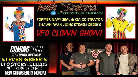 Former Navy seal & CIA contractor Shawn Ryan joins Dr. Steven Greer's UFO clown show!