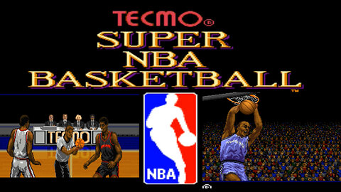 TECMO SUPER NBA BASKETBALL | Gameplay Match | Super Nintendo