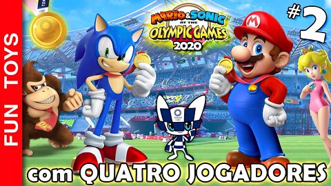 Mario & Sonic nos Jogos Olímpicos #2 - COM QUATRO JOGADORES é sempre mais engraçado 😂😂😂 Tokyo 2020