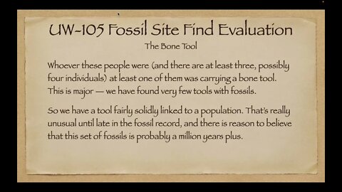 UW-105 Fossil Site Evaluation