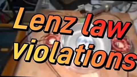 Lenz law violation Orbo and Ben Thomas motor compilation from K4ZEP