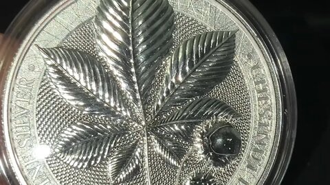 The STUNNING Chestnut Leaf 1 Oz Silver From Germania Mint!