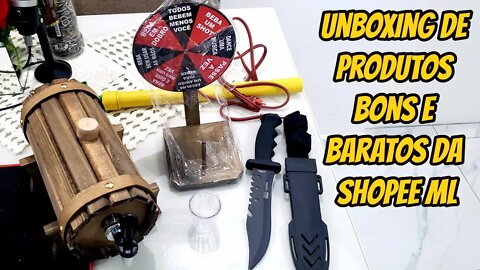 Unboxing de Produtos Bons e Baratos da SHOPEE ML