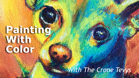 Painting with colors - Enchanted Chihuahua