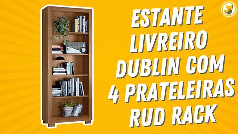 Estante Livreiro Dublin com 4 Prateleiras Rud Rack