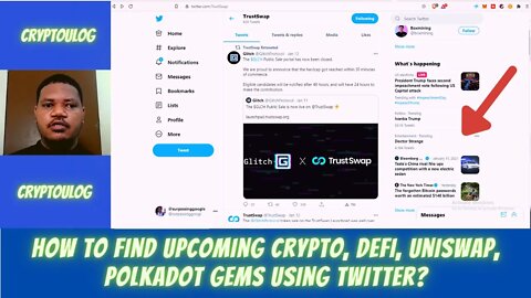 How To Find Upcoming Crypto, DEFI, Uniswap, Polkadot Gems Using Twitter?