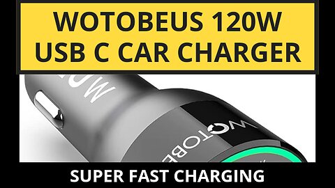 WOTOBEUS 120W USB C Car Charger Adapter