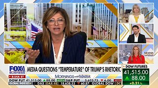 'WHAT A COMPLETE JOKE': Maria Bartiromo slams MSNBC for questioning temp of Trump's rhetoric