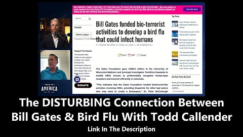 The DISTURBING Connection Between Bill Gates & Bird Flu With Todd Callender