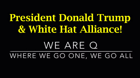 Q Plan To Save Humanity - President Trump & White Hat Alliance!