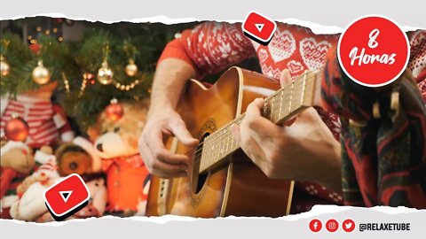 🎄 MÚSICAS DE NATAL ACÚSTICAS ❄ MÚSICAS NATALINAS VIOLÃO ⛄ PLAYLIST DE NATAL GUITARRA 🕒 8 HORAS