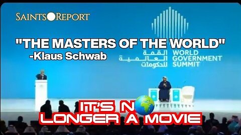 2547. "MASTERS OF THE WORLD" -Klaus Schwab