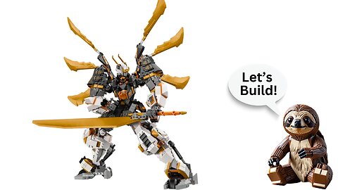 Lego Ninjago Cole's Titan Dragon Mech Stop Motion Speed Build