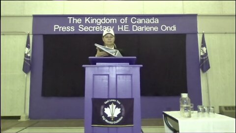 Kingdom of Canada Press Briefing w/ H.E. Darlene Ondi Sept. 11, 2024