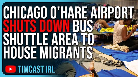 Chicago Airport SHUTS DOWN Bus Shuttle Area To House Migrants, Illegal Immigration Is OUT OF CONTROL