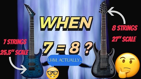 Tuning a 7 string like an 8 string 25.5" vs 27" scale