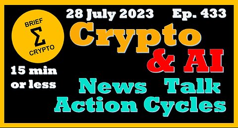 Less than 15 minutes BEST BRIEF CRYPTO & AI VIDEO News Talk Action Cycles Bitcoin Price Charts