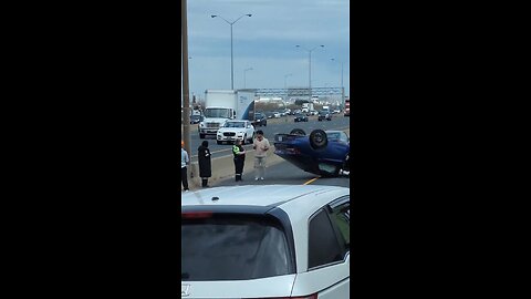 Vehicle Rollover On Highway 401