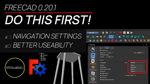 🚨 Change This First In FreeCAD - FreeCAD Mouse Controls - FreeCAD Navigation Tutorial