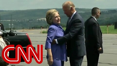 Watch Joe Biden give an endless hug to Hillary Clinton - OMG