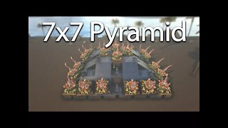 Ark - UNRAIDABLE 7x7 Pyramid Base Design [Tutorial]