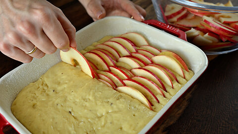 That's how easy my grandmother makes apple pie. Elegant and delicious