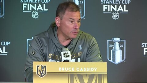 VGK Coach Bruce Cassidy shares team update ahead of Game 3 of Stanley Cup Final