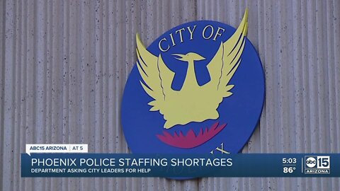 Phoenix police asking city council for help with staffing issues