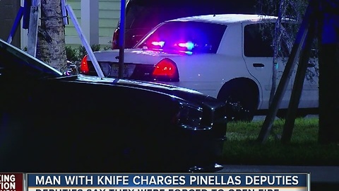 Knife wielding man shot and killed by Pinellas deputies