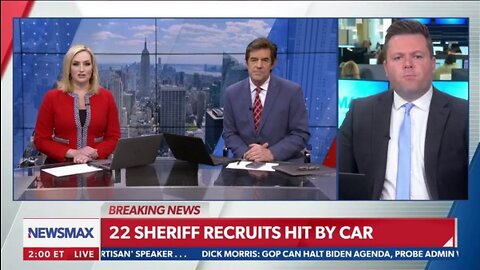 Los Angeles Sheriff Recruits hit by car