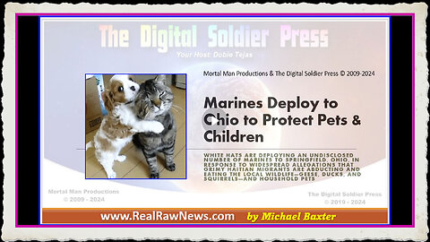 Marines Deploy to Ohio to Protect Pets Children