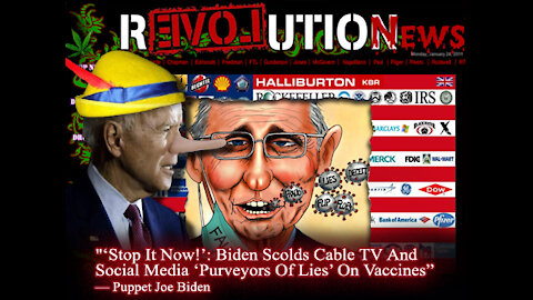 Lyin' Biden Blames Media for Spreading Vaccine Lies. Ignores Himself, Fauci and Democrats!