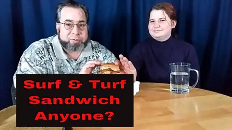 Food Mash Up | Surf and Turf Sandwich Taste Test | Small Family Adventures