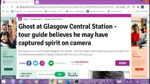 Tour Guide Claims To Have Captured Photograph Of Ghost At Glasgow Central Station Paranormal News