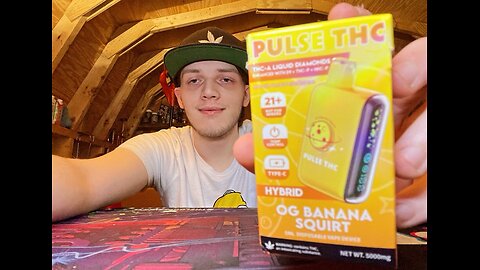 Reviewing The Pulse THC OG Banana Squirt From DisposableClouds!! (Best tasting THCA Disposable!)