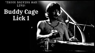 Buddy Cage fast lick! From live 1972 "Truck Driving Man"