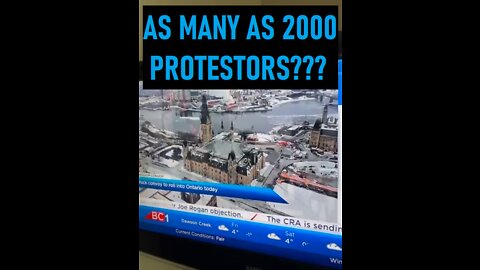 YOUR #CRIMINALMEDIA AT WORK!! 2000 PROTESTORS?